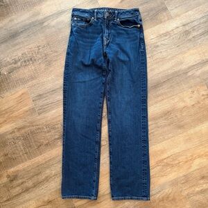 American Eagle Outfitters Men’s 28x32 Dark Blue Original Boot Cut Jeans Airflex+